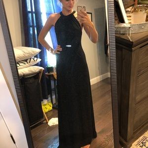 Elegant forever 21 black floor length dress